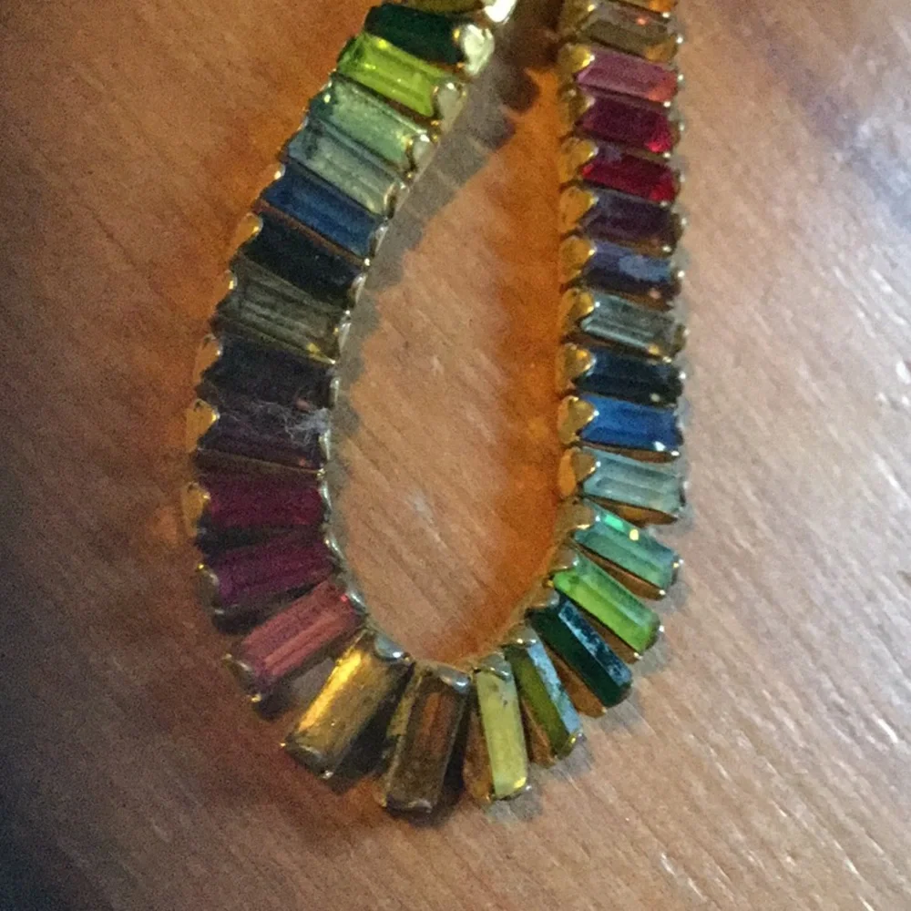 Vintage tennis necklace estate collector baguette Christmas brunch chic date - Picture 10 of 10